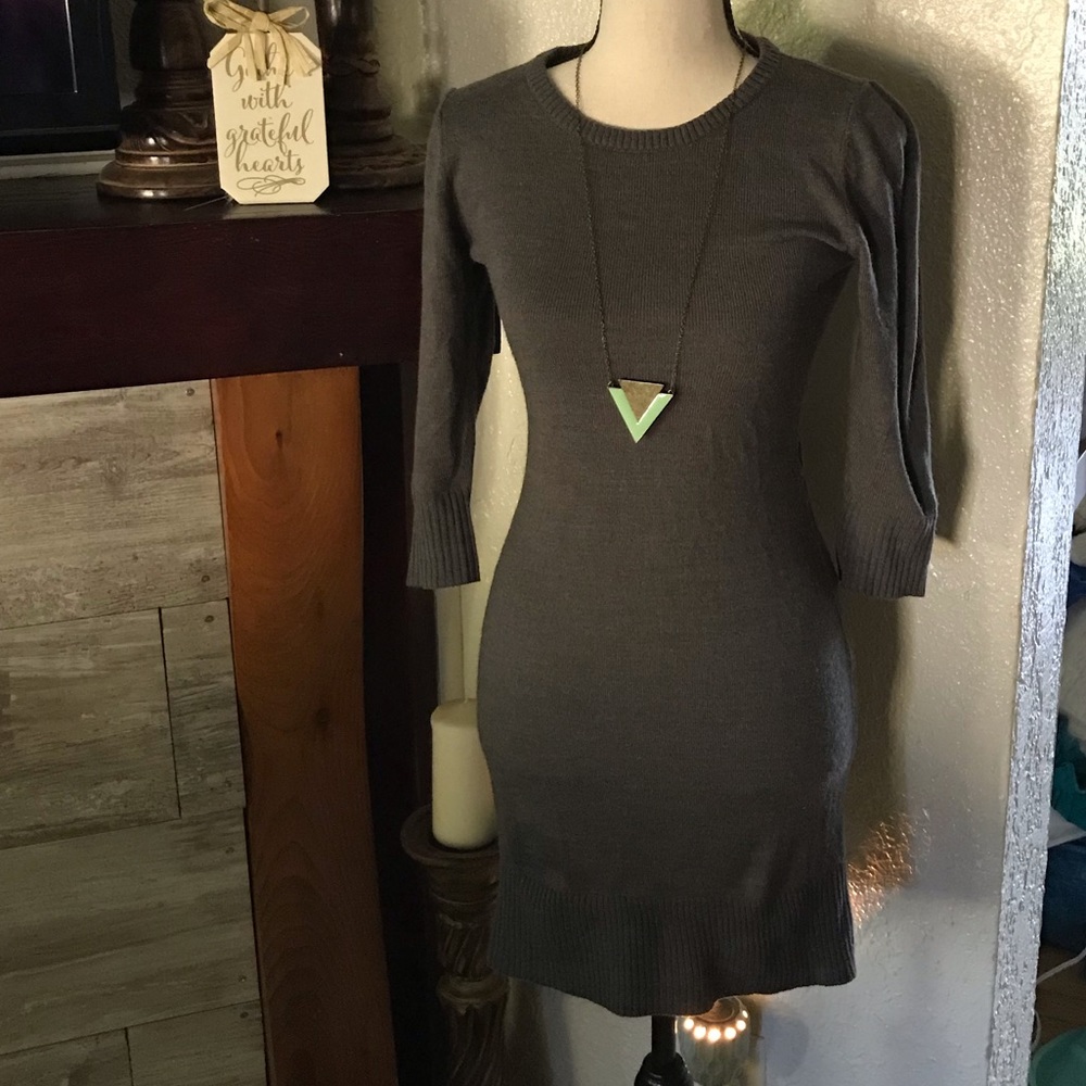 BCX Grey Sweater Dress from Macy’s XS